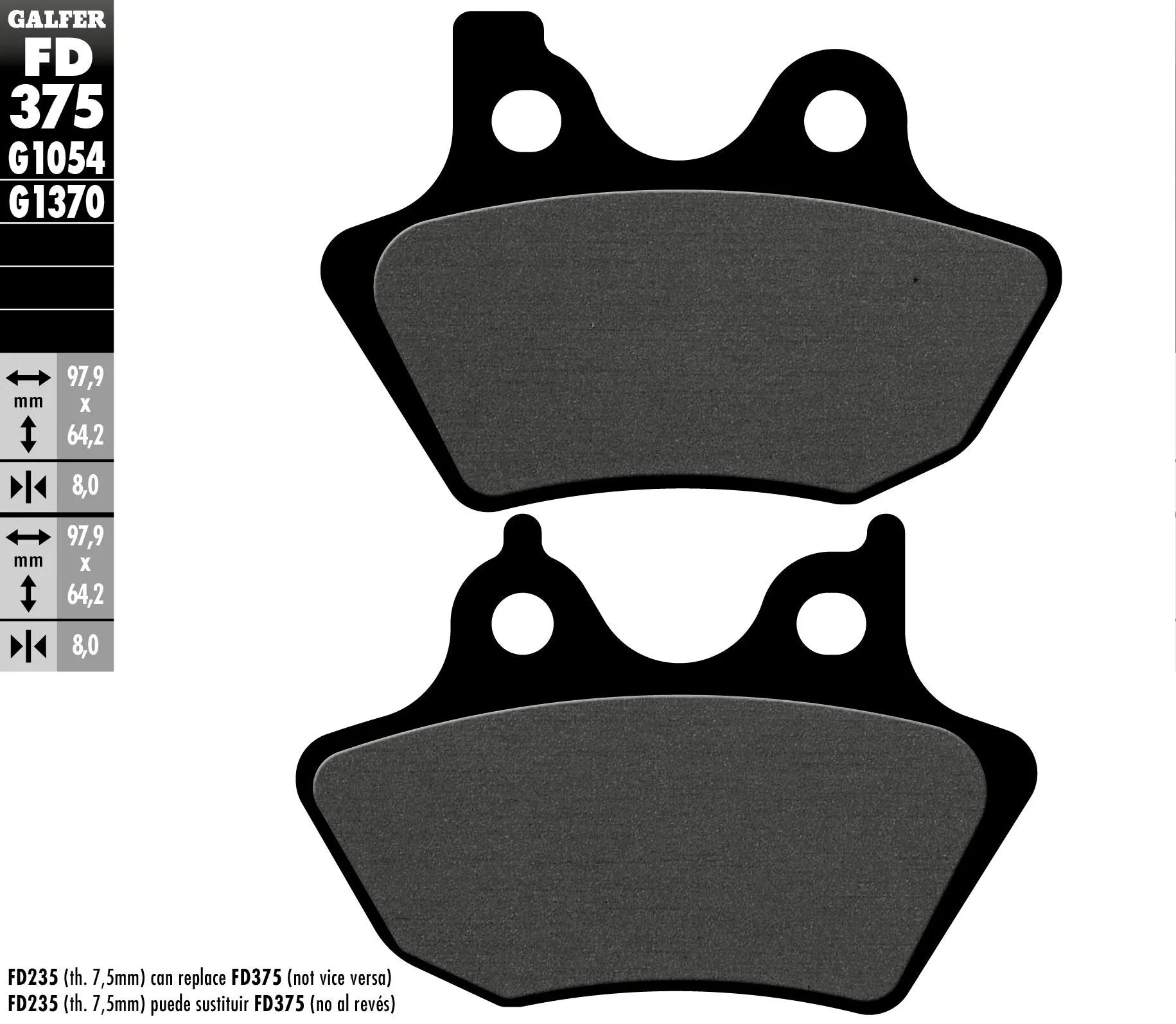 Galfer Hh Sintered Brake Pads For Motorcycles