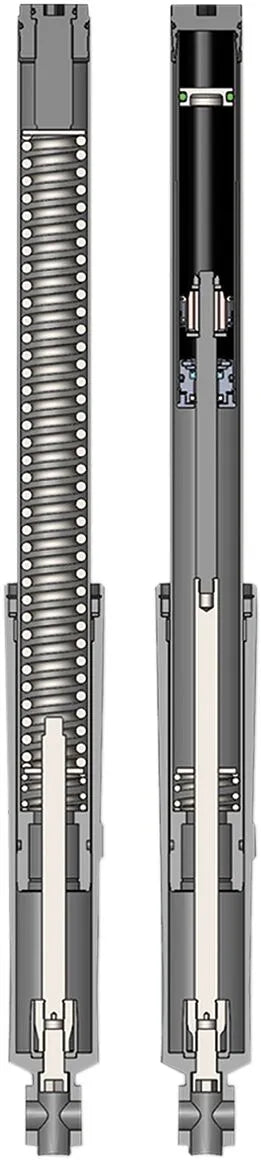 Progressivt affjedringssæt med monotube-patrongaffel