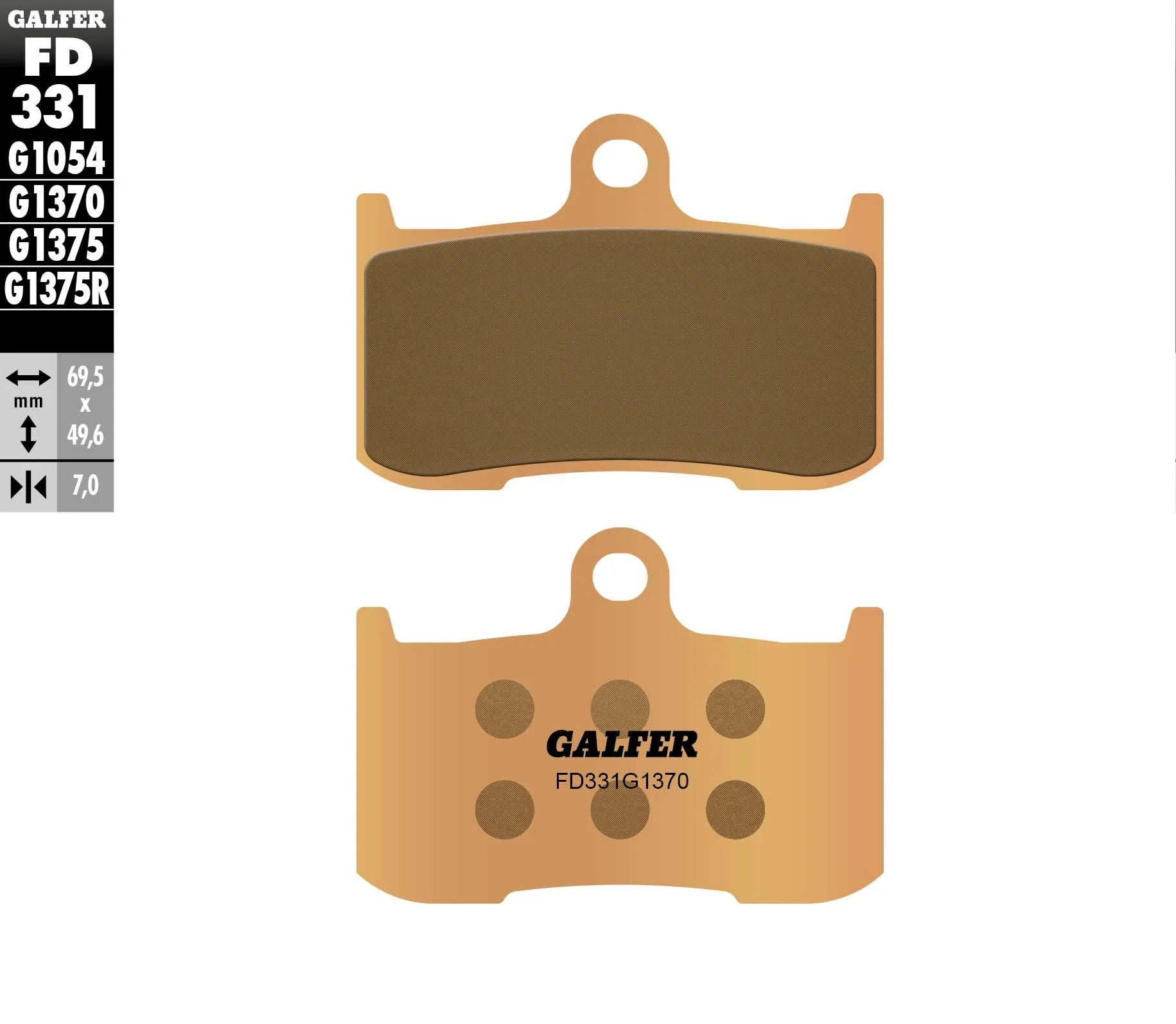Galfer Hh Sintered Brake Pads - Superior Stopping Power
