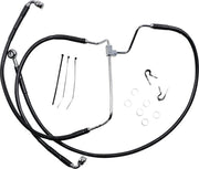 Drag Specialties Extended Black Vinyl Brake Line Kit