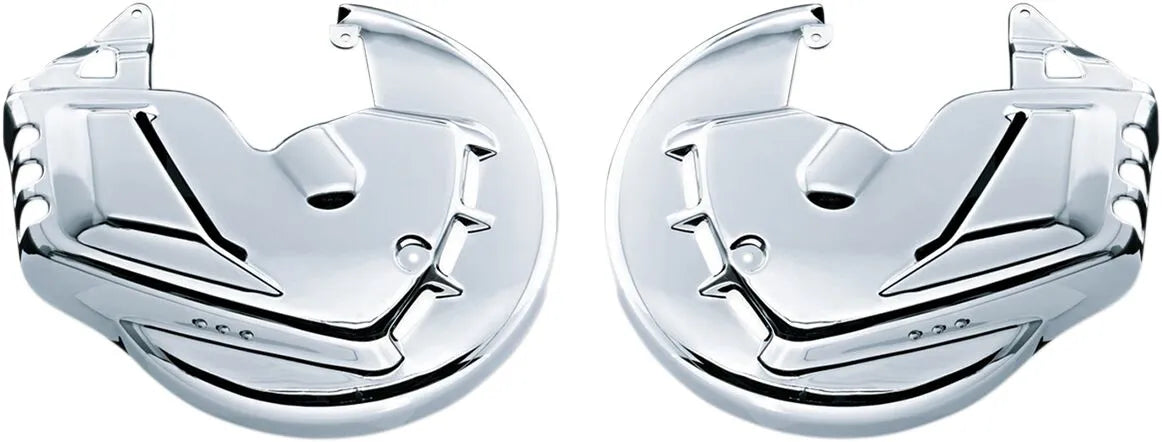 Kuryakyn Brake Rotor Covers - Chrome Aluminum