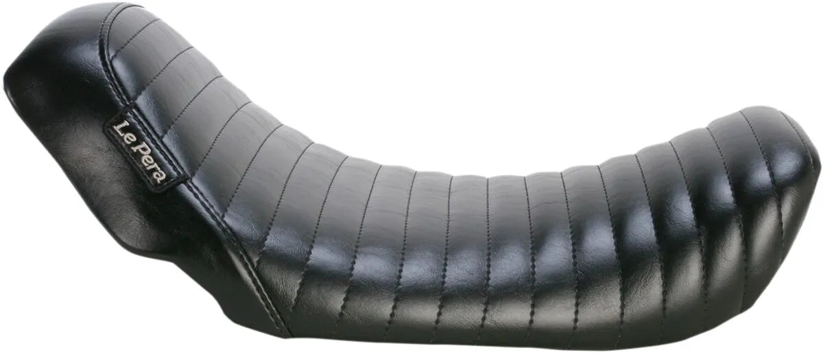 Le Pera Bare Bones solosæde - Sort plisseret vinyl