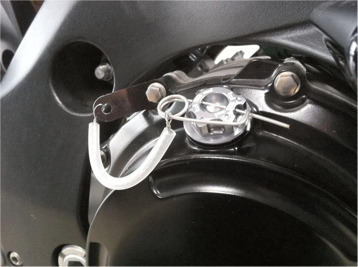 PSR sølvanodiseret aluminium oliepåfyldningsdækselsæt