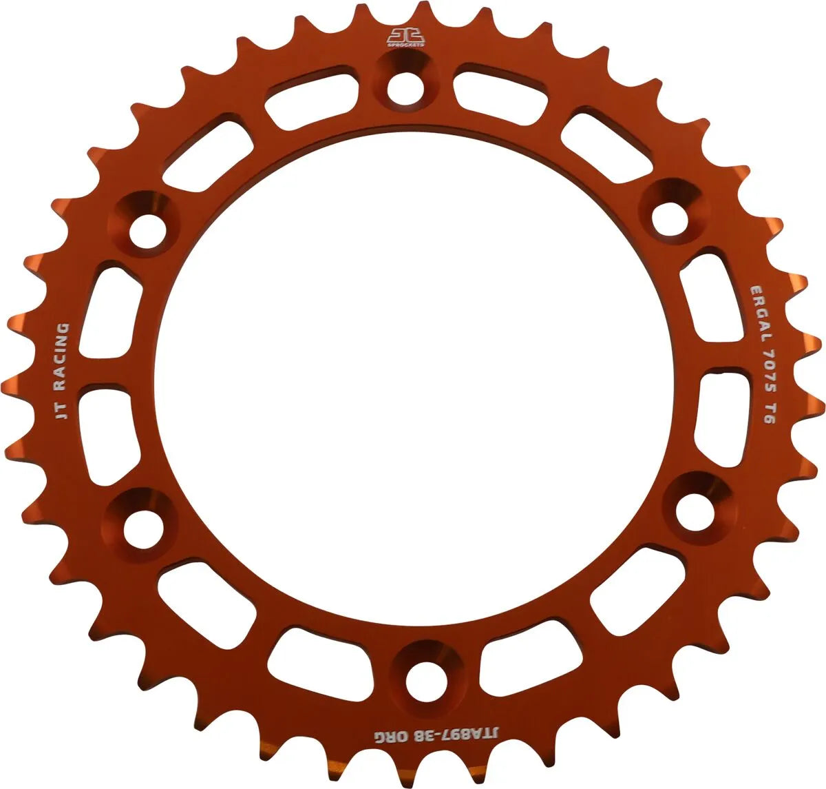 JT Sprockets Baghjul 520 - 38t Aluminium Orange
