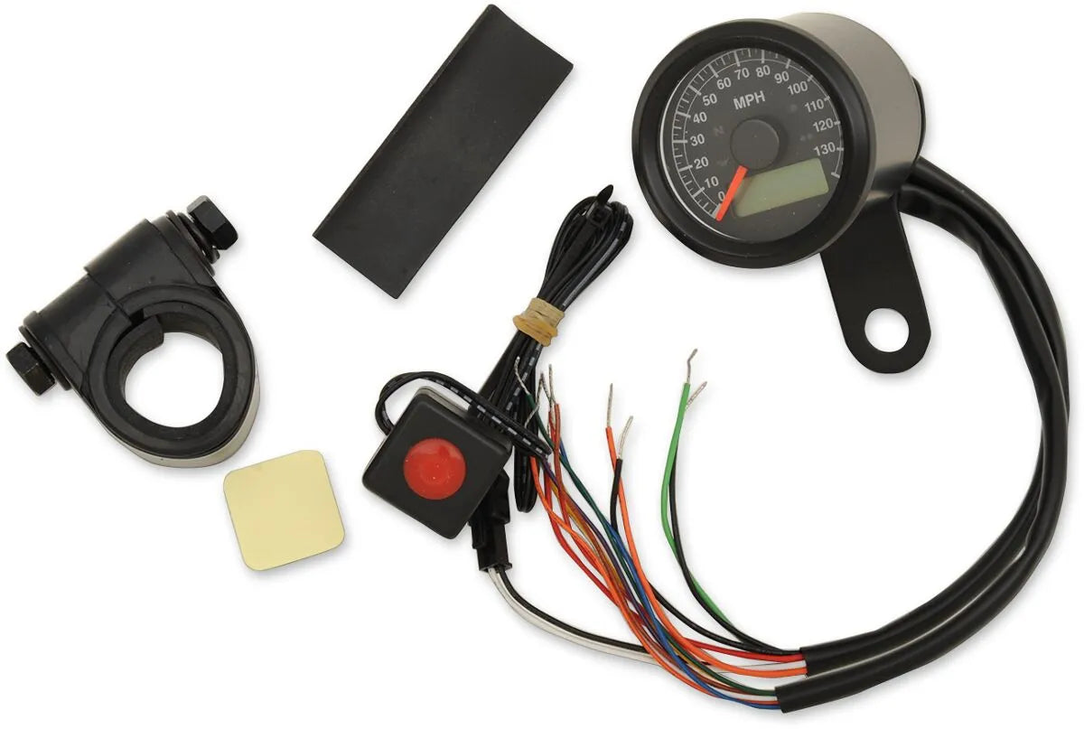 Drag Specialties 1-7/8" Programmerbart Speedometer