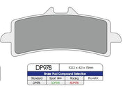 Dp Brakes Standard Sintered Metal Brake Pads