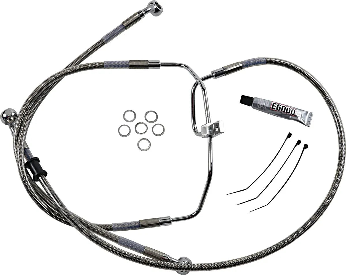Drag Specialties Extended Brake Line Kit For Non-abs Models