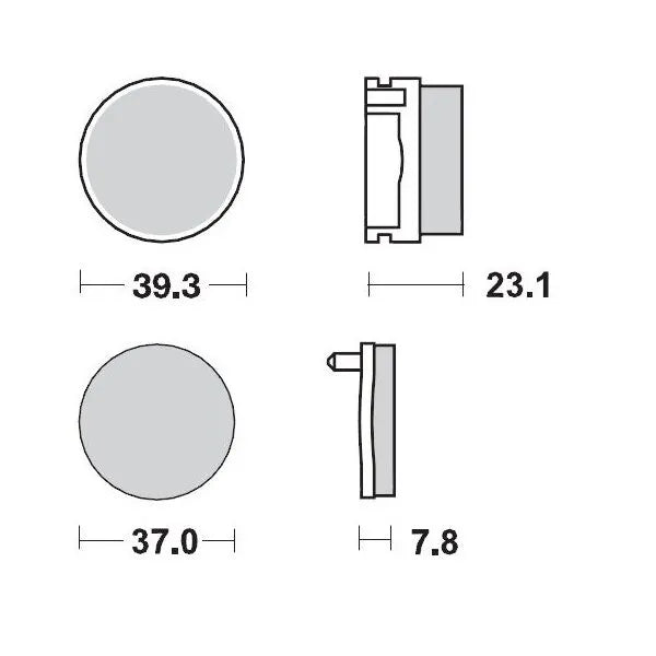 Moto-master Racing Brake Pads Atv - Sintered Metal
