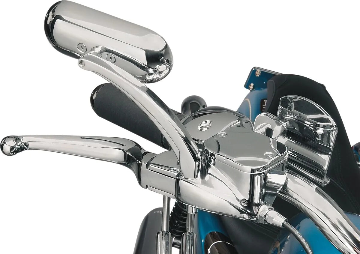 Drag Specialties Oval Mirror - Chrome Billet Aluminium