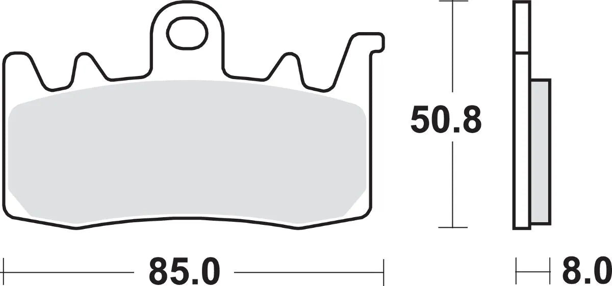 Sbs Hs Street Excel Sintered Front Brake Pads