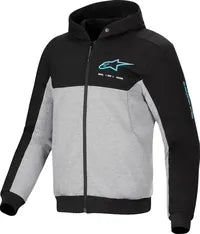 Alpinestars Chrome V2 Sport Hoodie - Black/Gray/Turquoise
