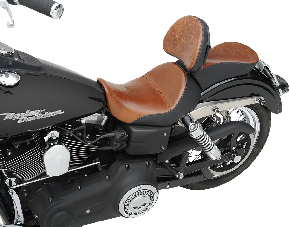 Saddlemen Pillion Pad - 15 tommer brunt læder