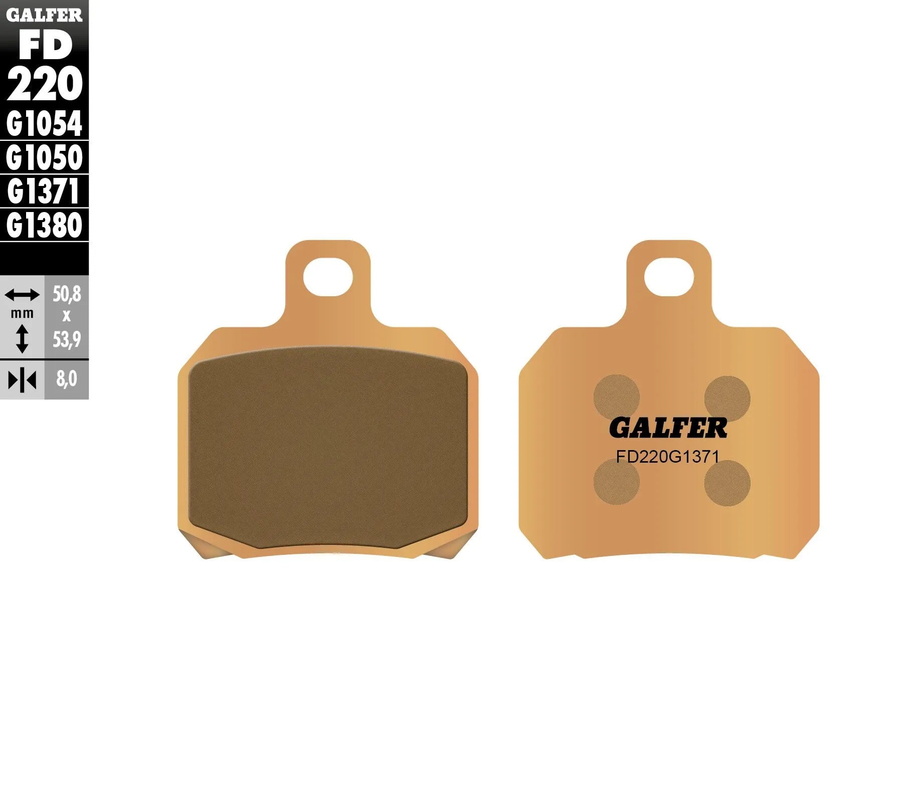 Galfer Hh Sintered Brake Pads For Motorcycle