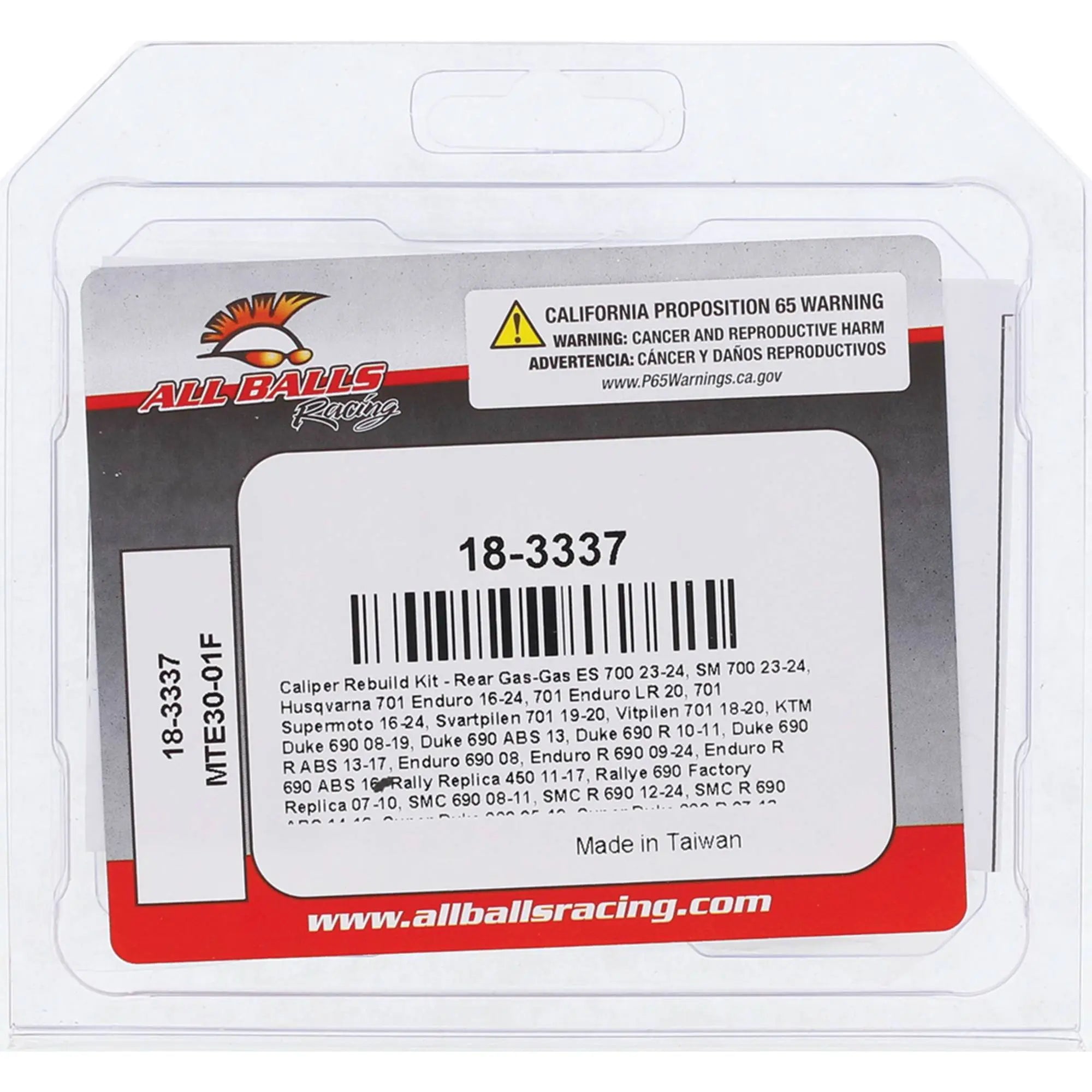 All Balls Brake Caliper Rebuild Kit - Rear