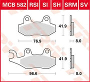 Trw Sv Series Sintered Brake Pads - Front