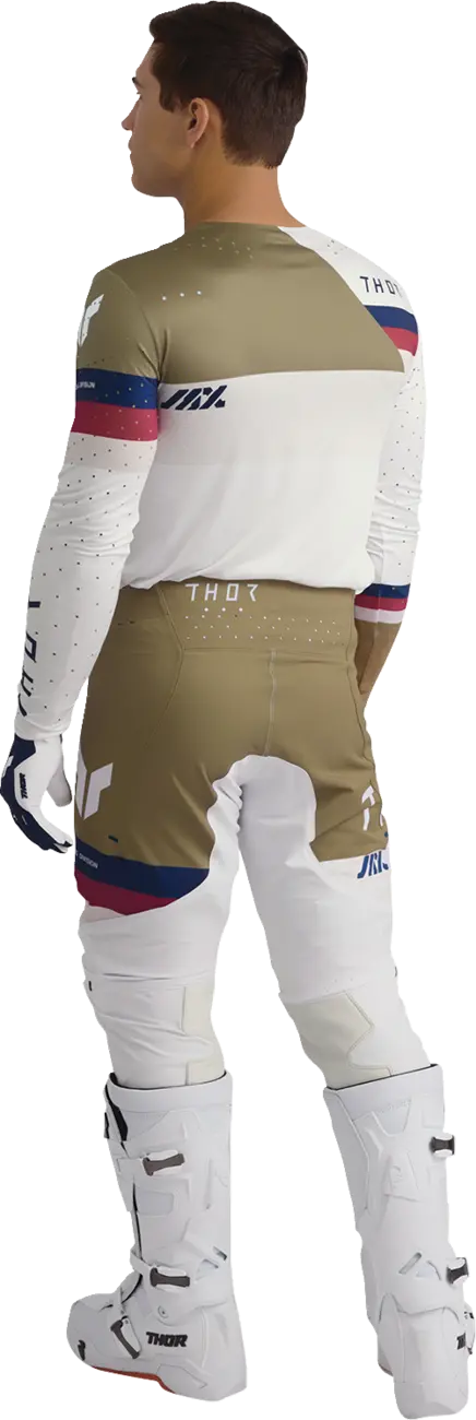 Thor Sportmode League Pants - Light Gray/Tan/White/Navy/Maroon