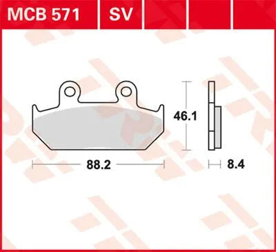 Trw Sv Series Sintered Brake Pads For Front Brake