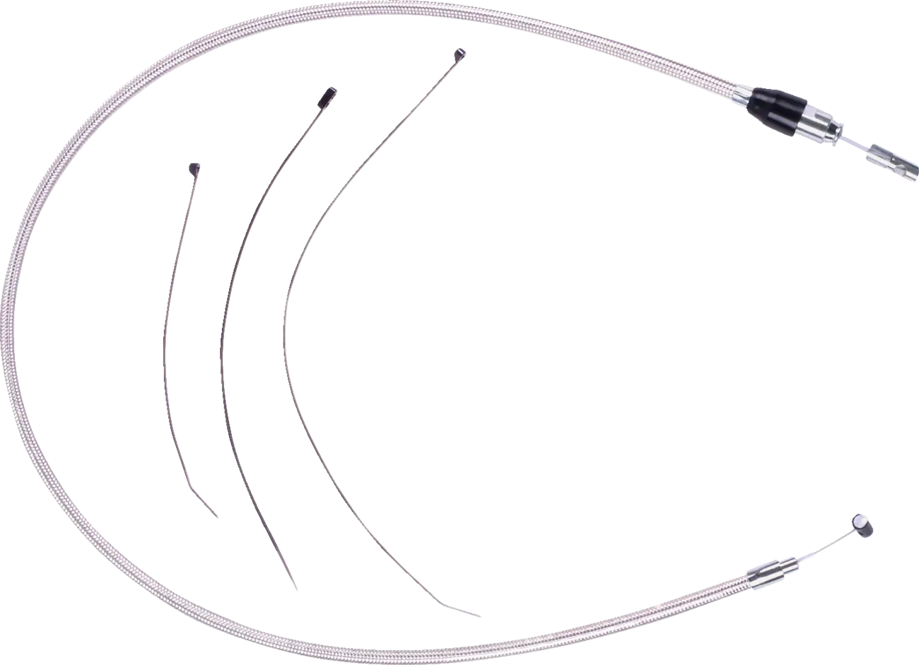 Magnum Shielding Quick Connect Upper Clutch Cable Polished