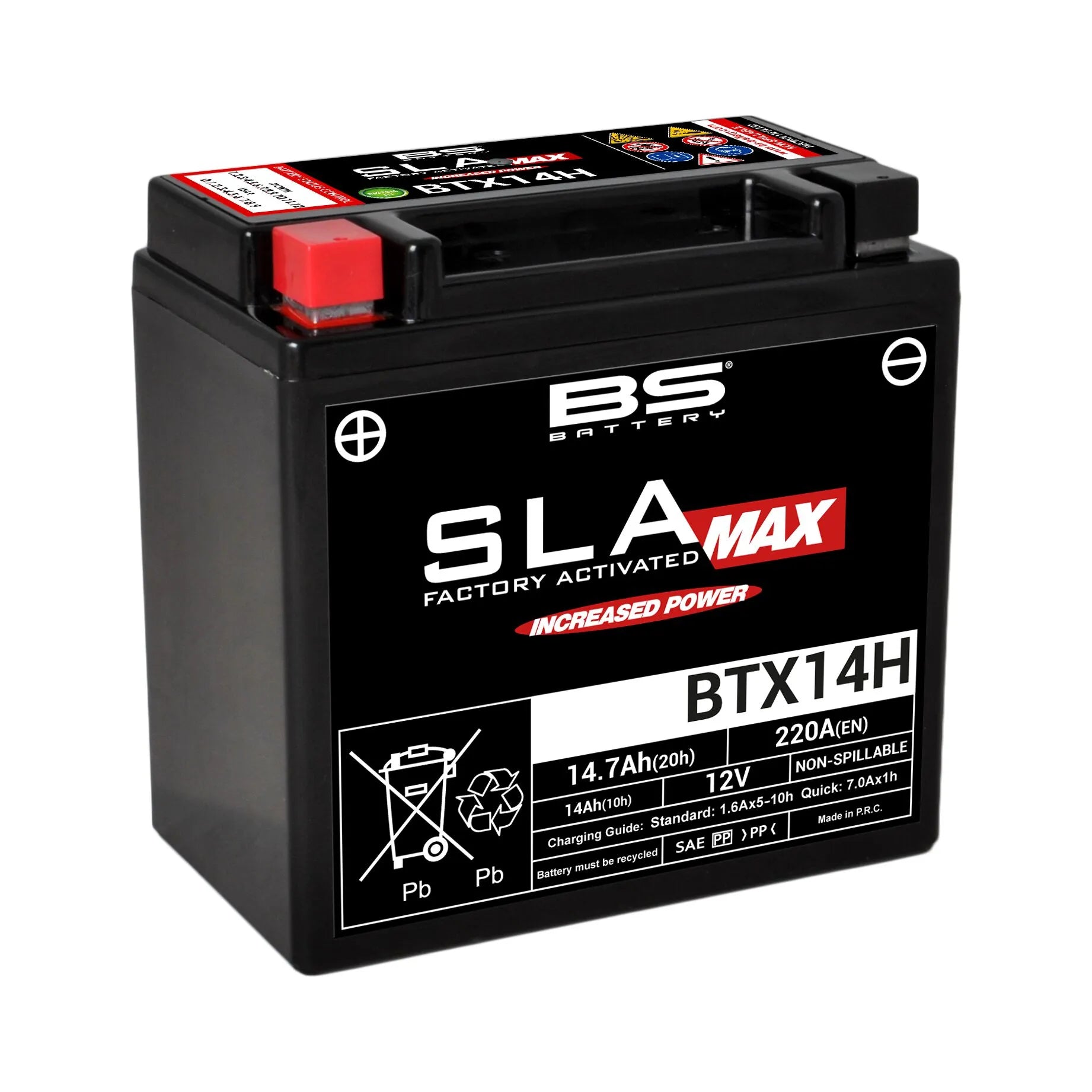 Bs Batteri Sla Max Agm Batteri - 12v