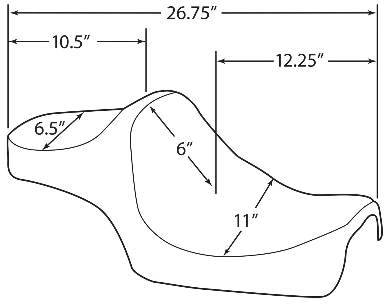 Drag Specialties Predator Iii sæde