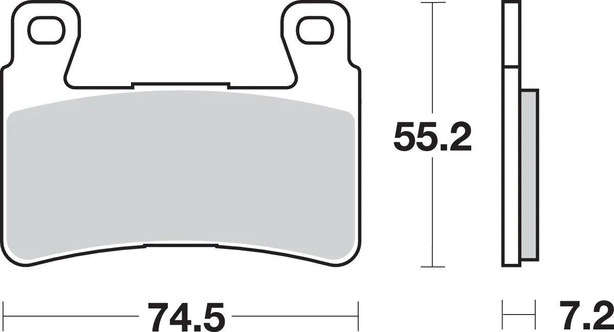 Sbs Hs Street Excel Sintered Front Brake Pads