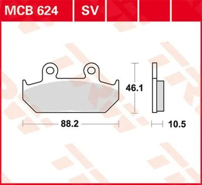Trw Sv Series Sintered Brake Pads For Front Brake