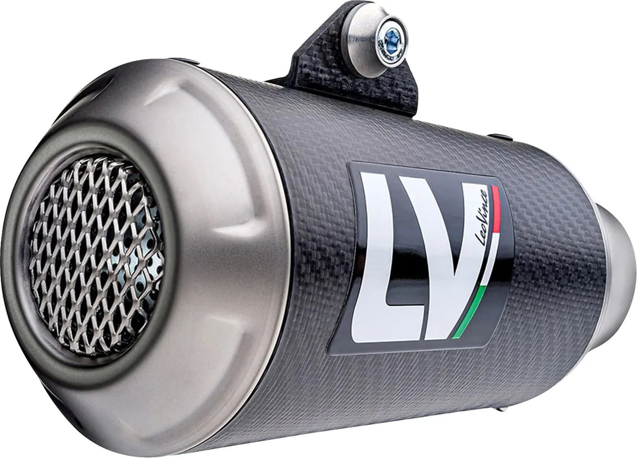 Leovince Lv-10 Slip-on Muffler With Carbon Fiber End Cap