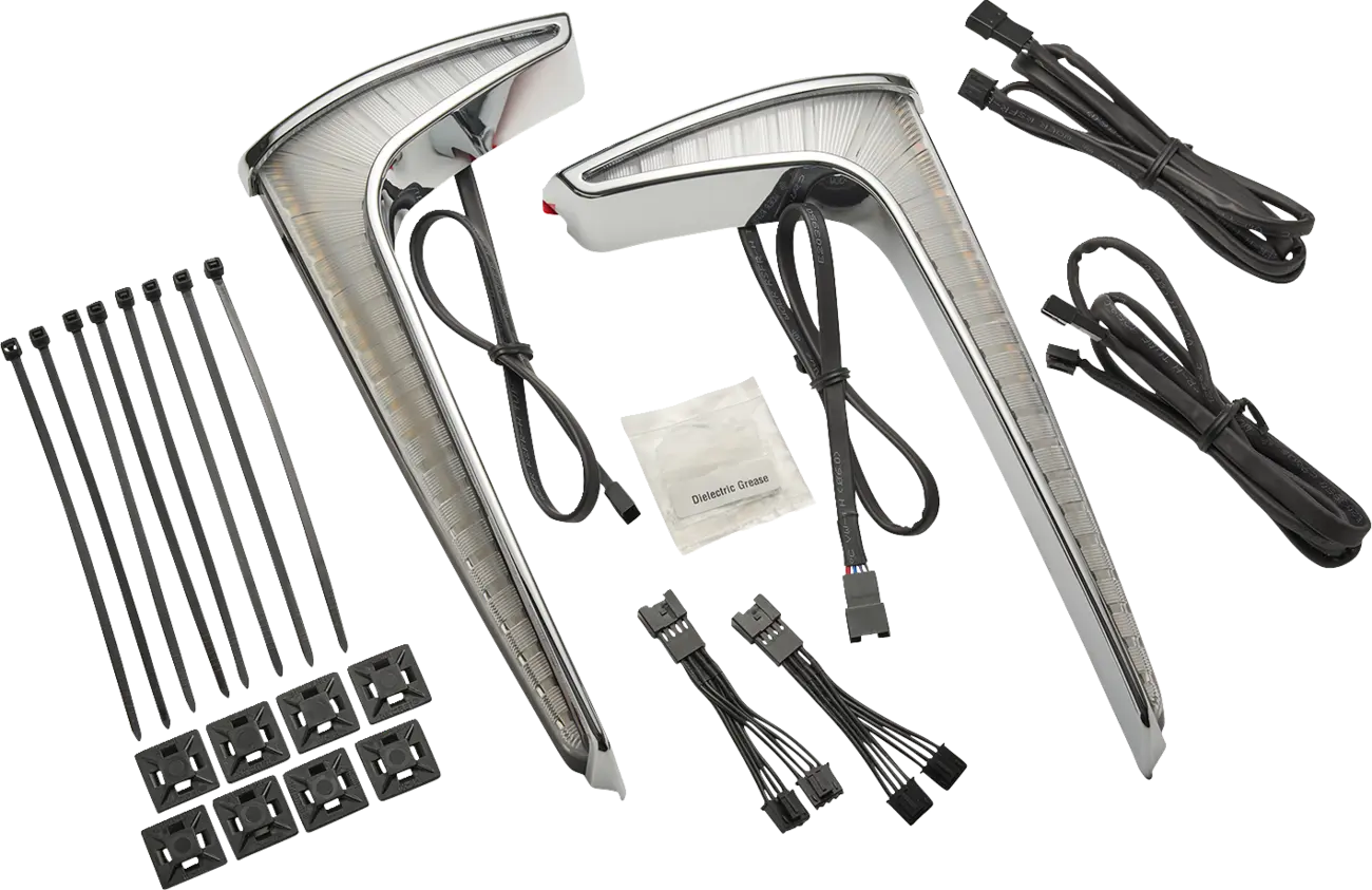 Ciro Fang® Lower Fairing Lights - Led, krom