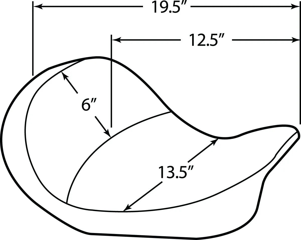 Drag Specialties solosæde med ryglænsmulighed