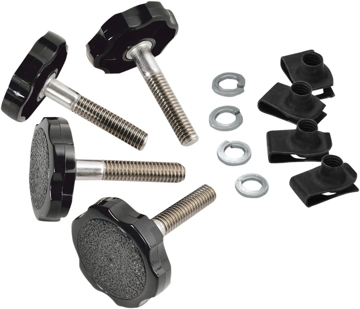 Vis Chrome Saddlebag Fasteners - Quick Release