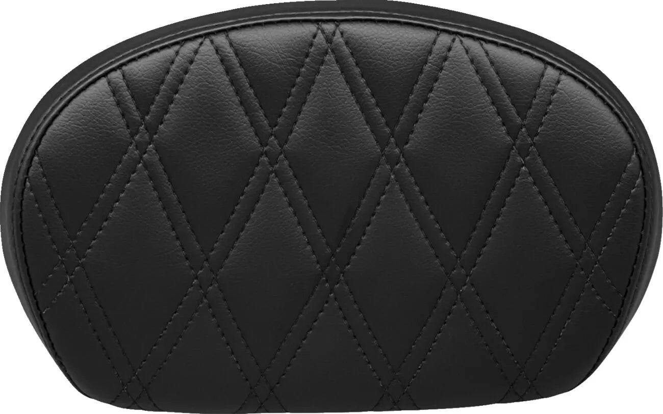 Le Pera Sissy Bar Pad - Dobbelt diamant sort vinyl