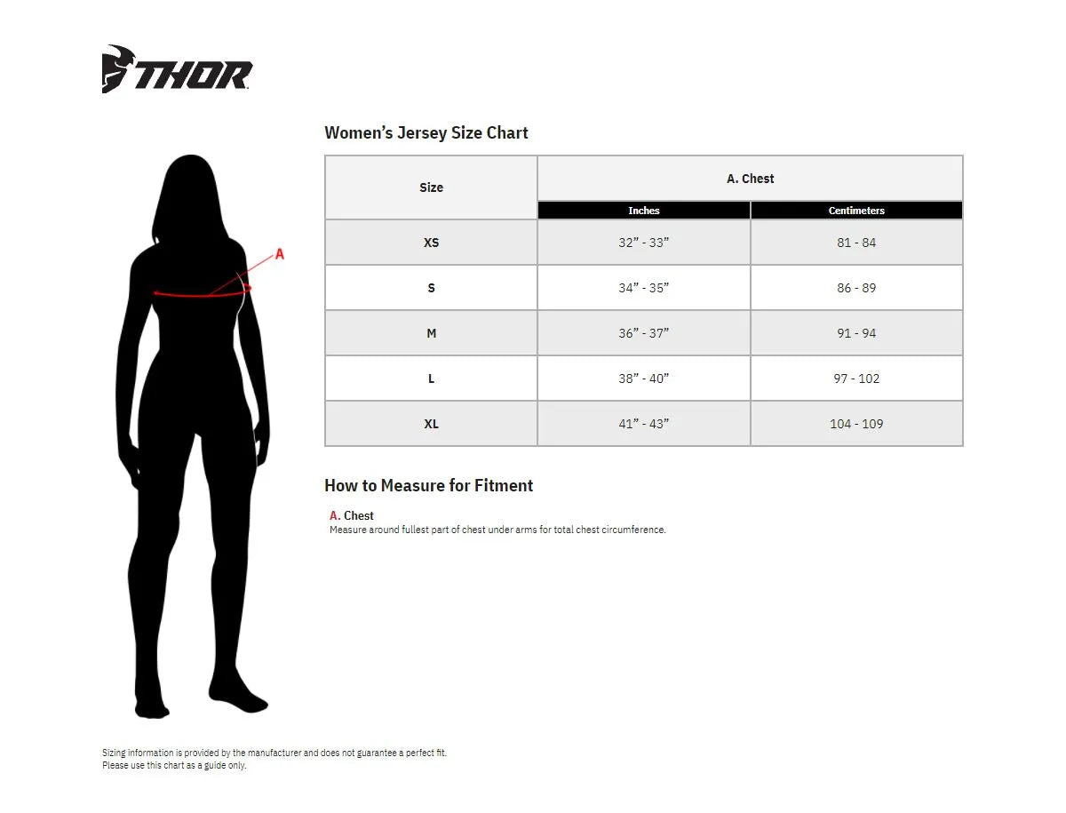 Thor Women's Sector Split Jersey - Blue/White