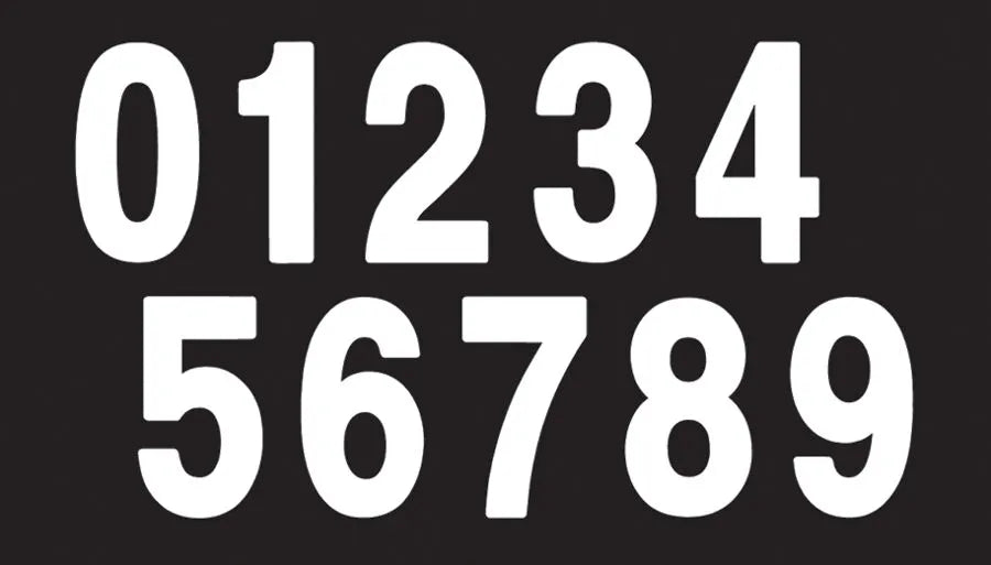 Factory Effex Pro Numbers Plate Graphic - White 6