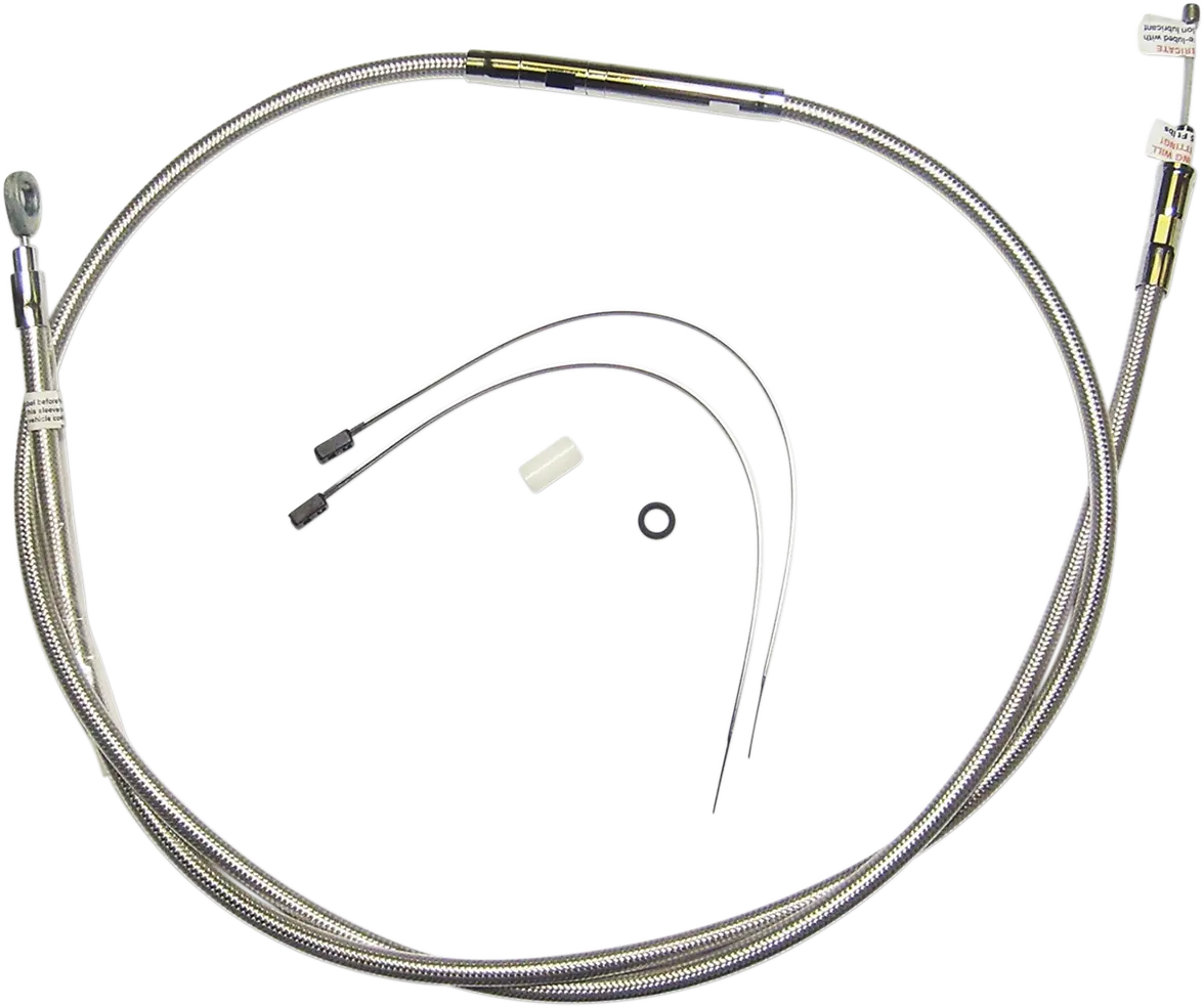 Magnum Shielding Polished Stainless Clutch Cable
