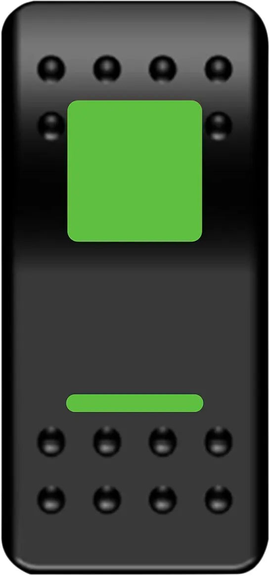 Moose Offroad Vippekontakt - Grøn LED