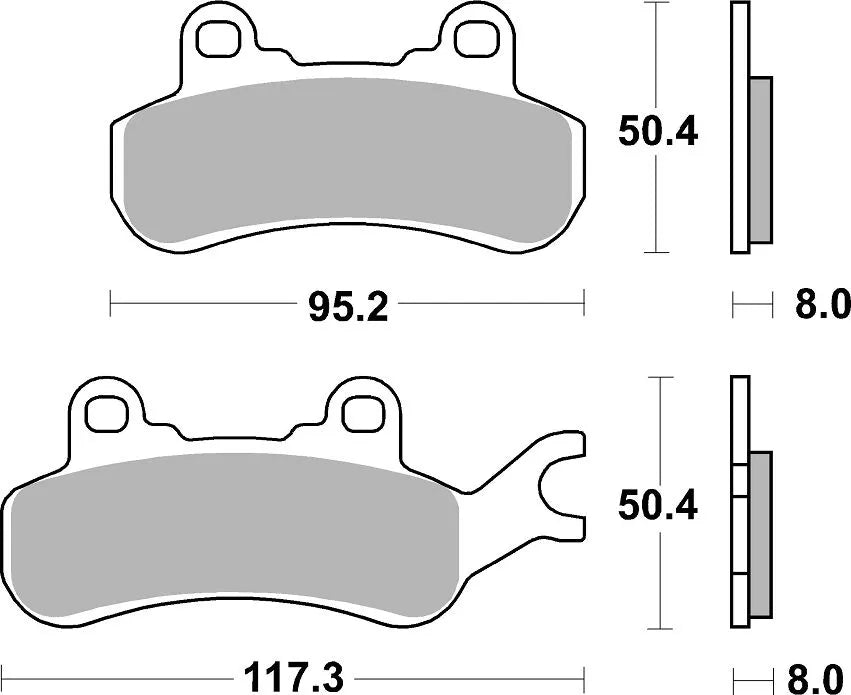 Sbs Rsi Offroad Racing Sintered Brake Pads