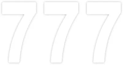 Factory Effex Pro Numbers Plate Graphic 7 White