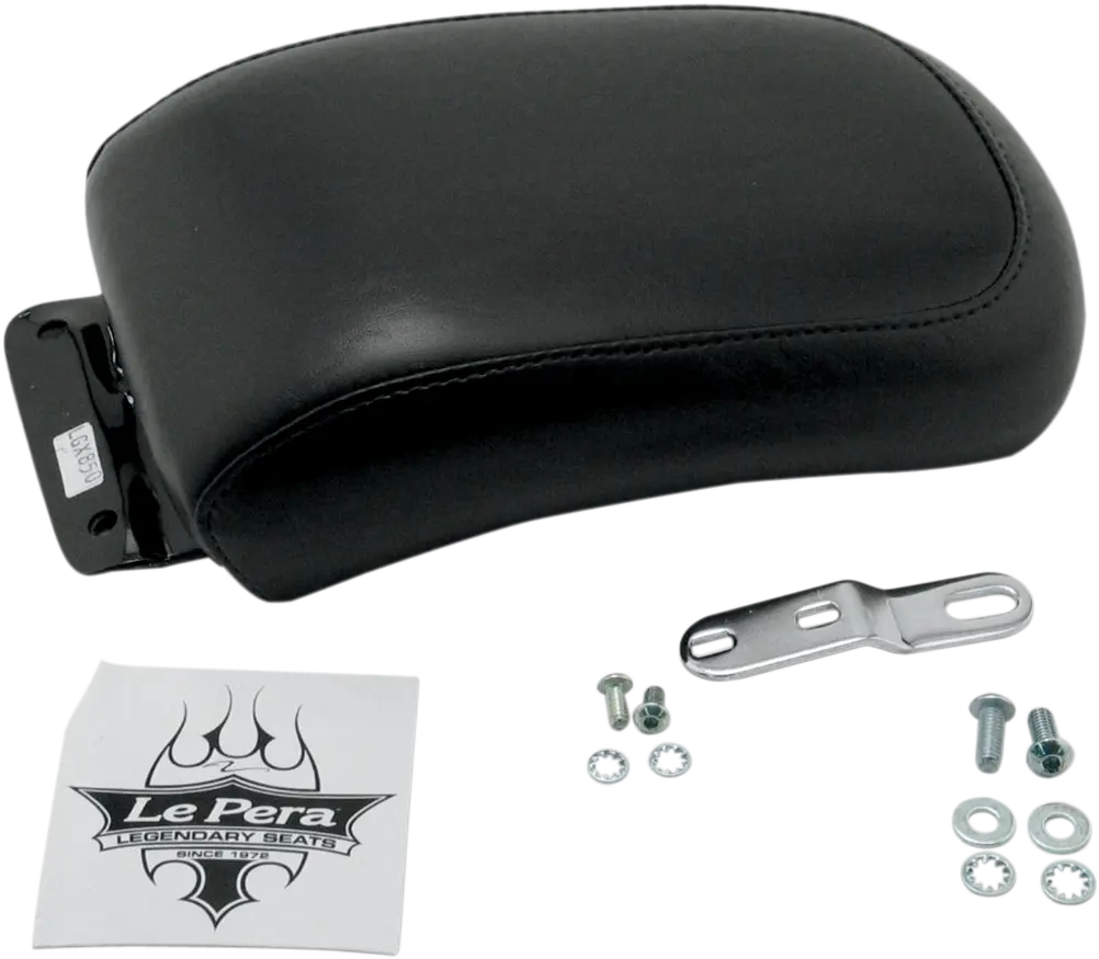 Le Pera Silhouette Pillion Pad - Sort Vinyl