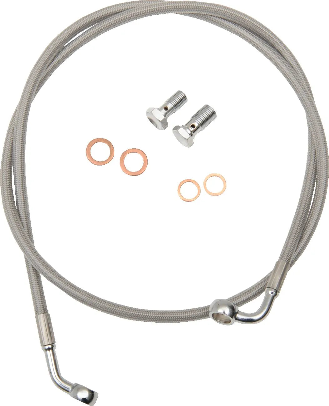La Choppers Stainless Steel Brake Line Kit For Ape Hangers