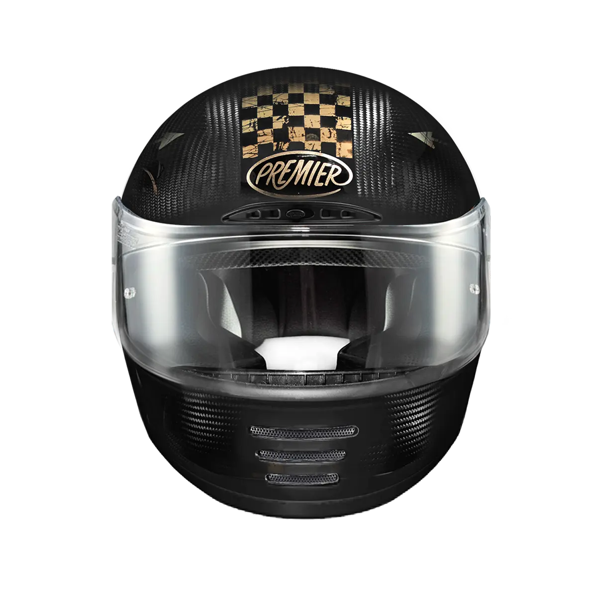 Premier Helmets Thunder Carbon Nx Gold Full Face Helmet