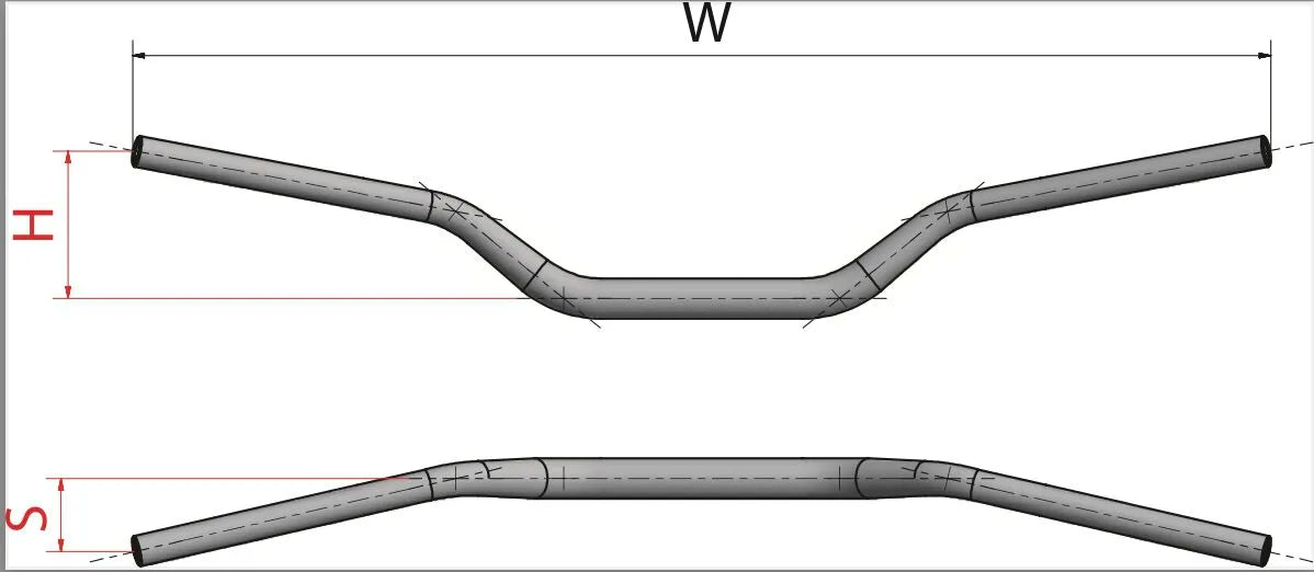 Neken Styr med Variabel Diameter - Sort