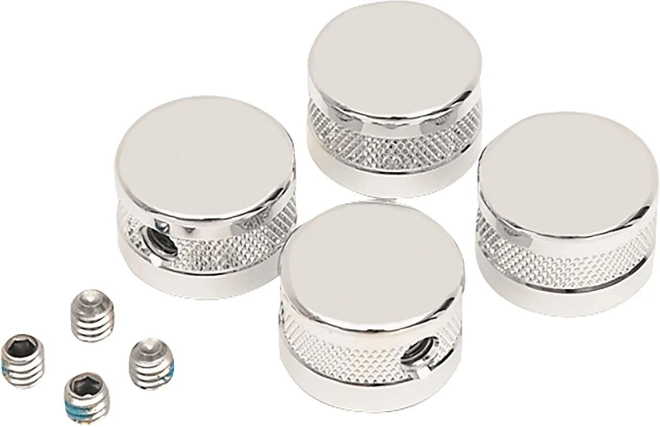 Drag Specialties Head Bolt Covers - Krom, Aluminium