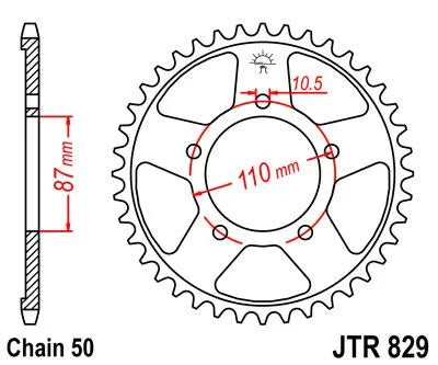 Jt Sprockets Stål Baghjul - 530
