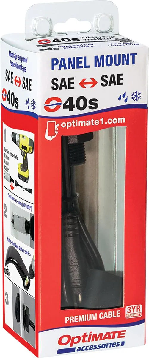 Tecmate Optimate Sae Panel Mount Sokkel