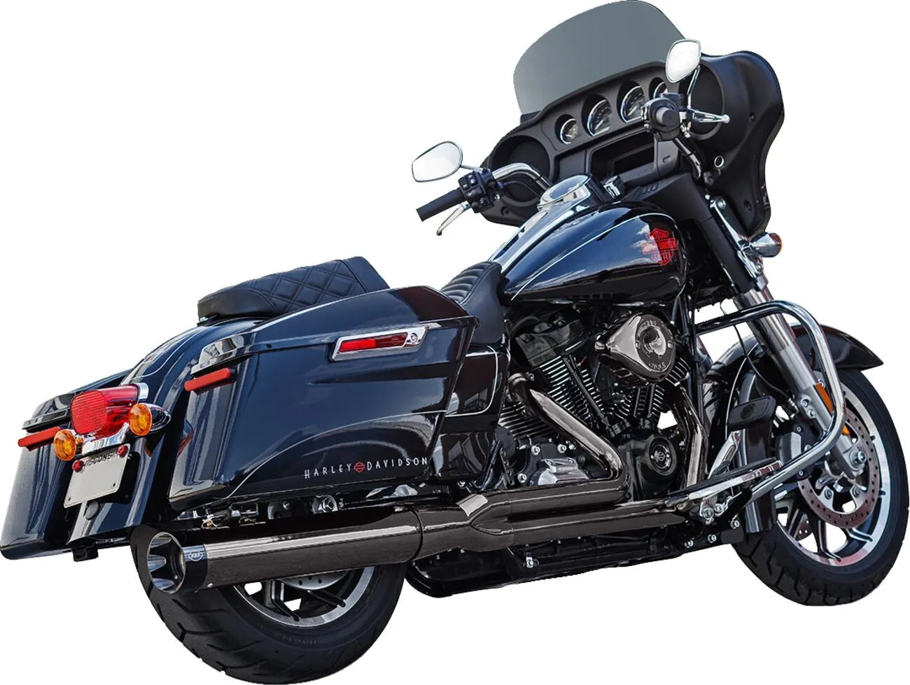 S&s Cycle 2-into-1 Sidewinder Exhaust System - Lava Chrome