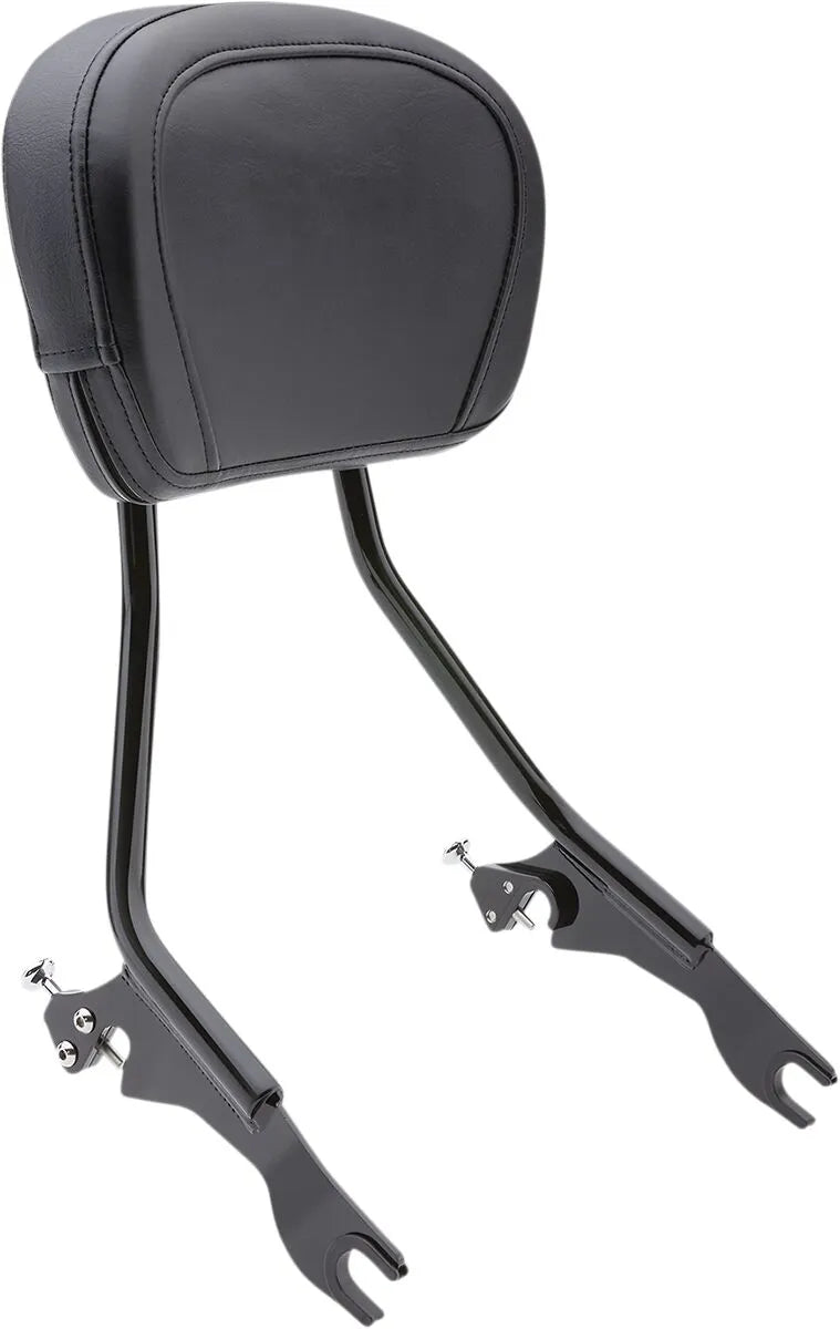 Cobra aftageligt ryglæn - Black Steel Sissy Bar