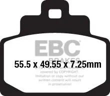 Ebc Sfa-hh Series Sintered Brake Pads For Scooters